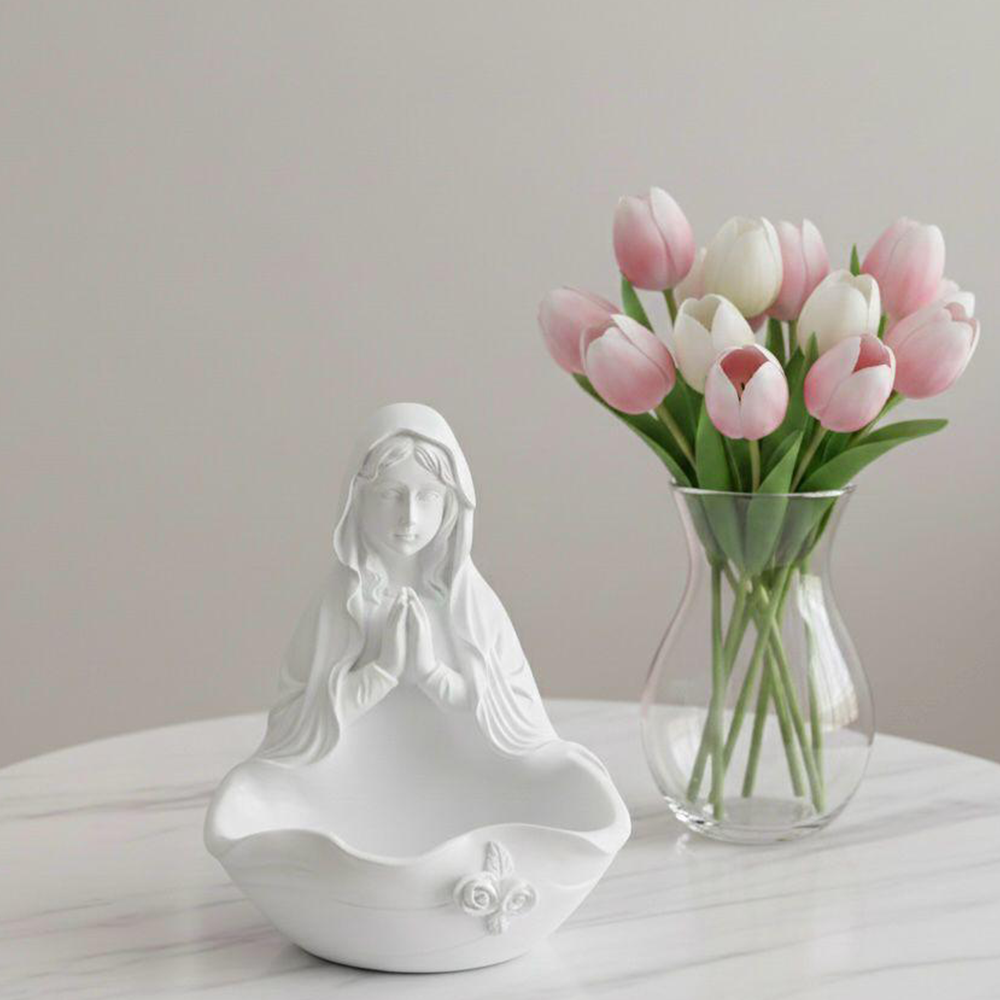 Virgen Maria para rosarios y agua bendita