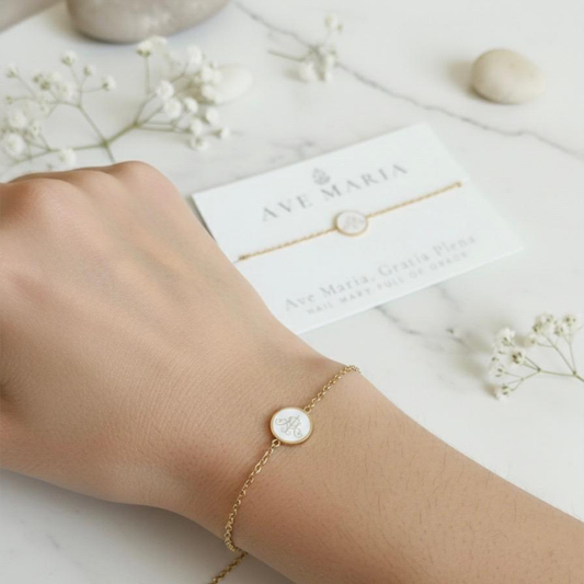 Pulsera Ave María – Monograma Mariano